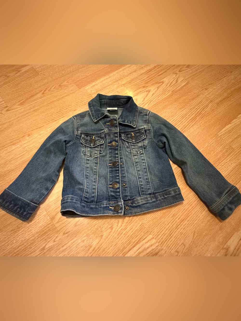Jumping Beans Toddler 3T Classic Blue Denim Jean Jacket Button Front Outerwear